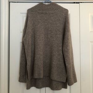 & Other Stories oatmeal wool blend turtlenck sweater size L